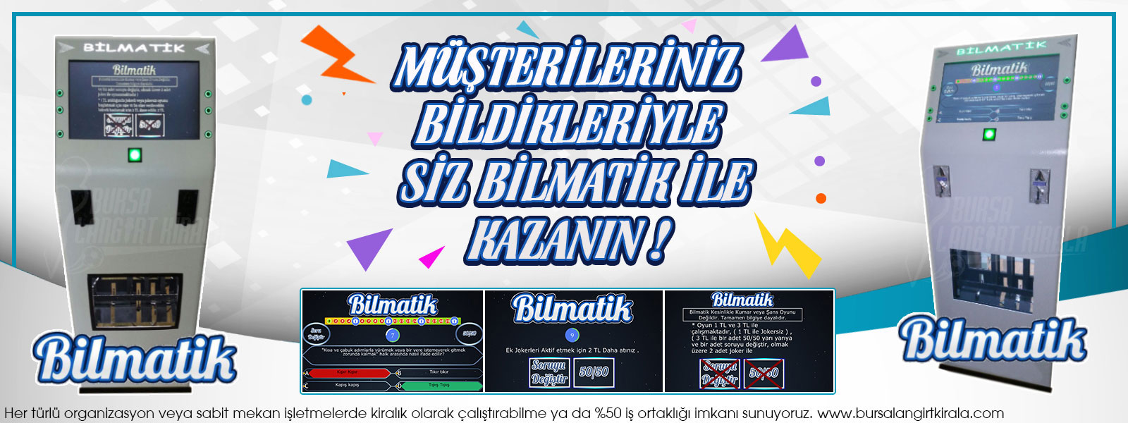 bilgi yarismasi otomat kirala